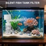 Нов вътрешен Тих филтър за аквариум с кислородиране и циркулация Потопяема помпа, снимка 7