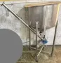 Професионален INOX бункер с шнеково подаване и мотор-редуктор., снимка 1