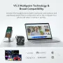 NEARITY MemPod Fit 2 Bluetooth слушалки с отворен уши, дълбок бас, до 45 часа, двойна връзка, снимка 9