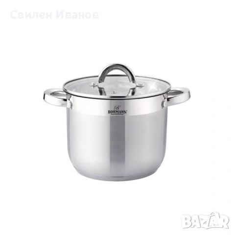 Тенджера Bohmann BH 1622, 22x18см.\7л., неръждаема стомана, снимка 2 - Съдове за готвене - 54531780