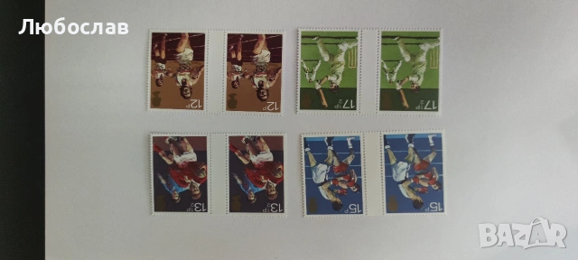 Пощенски марки GB 1980 Sport Centenaries, 8 броя (2 комплекта) Mint Never Hinged 