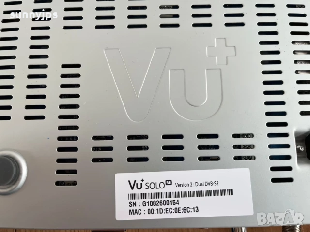 Сателитен приемник Vu+ SoloSE V2 Dual DVB-S2 tuner OpenATV 7.6, снимка 4 - Приемници и антени - 54631717