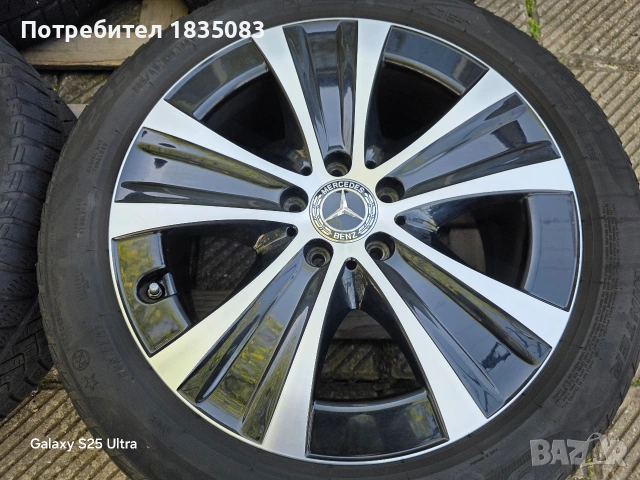 Лети джанти 18ки 5х112 Mercedes + зимни гуми 245/45/18 Pirelli, снимка 6 - Гуми и джанти - 54440938
