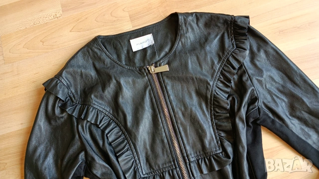 Кожено яке Pinko, снимка 3 - Якета - 54970292