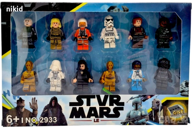 12 фигурки за Лего конструктор star wars за игра и украса на торта пластмасови