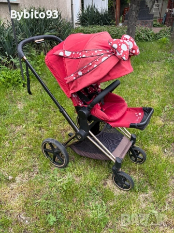 Cybex Priam 4 Jeremy Scott Petticoat Red, снимка 2 - Детски колички - 54456486
