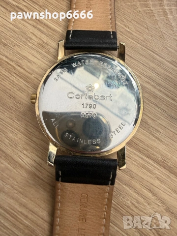 Мъжки кварцов часовник Cortebert A570-BRGB (Много добро състояние), снимка 8 - Мъжки - 55196689