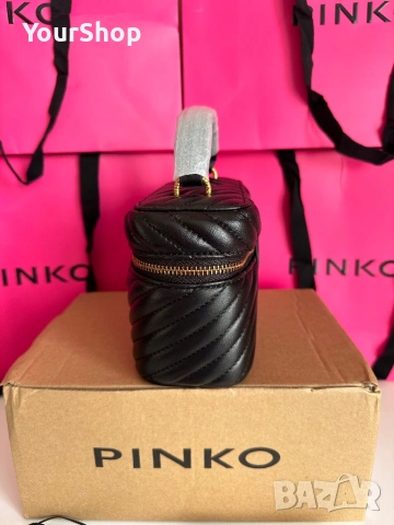 Дамска чанта PINKO Vanity Case в черен цвят, снимка 3 - Чанти - 54474707