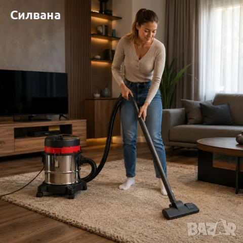 Прахосмукачка за сухо и мокро почистване , снимка 2 - Прахосмукачки - 55413189