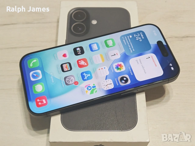Като нов iPhone 17 5G 256 GB Black Гаранция