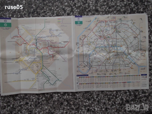 Карта "Paris - Poche", снимка 3 - Други - 54882900