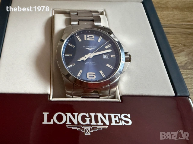 Longines Conquest Automatic 43mm Blue Dial/Eta 2892-2/Ref 37784966, снимка 2 - Мъжки - 54530663