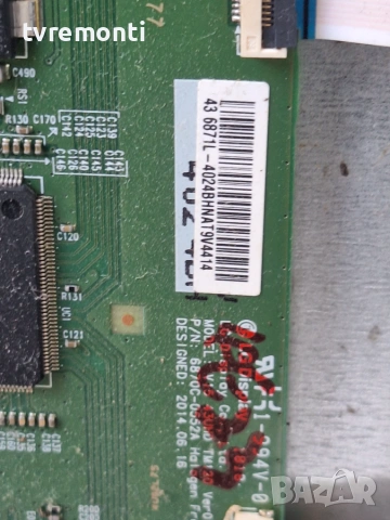 T con board 6870C-0552A , 6871L-4024B ,for 43inc DISPLAY VES430QNDL-2D-N11,  FINLUX   модел 43-FUC-7, снимка 3 - Части и Платки - 55010052