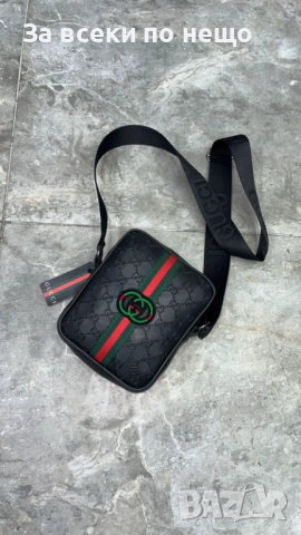 Gucci Мъжка Черна Чанта Гучи Код Bal Style40