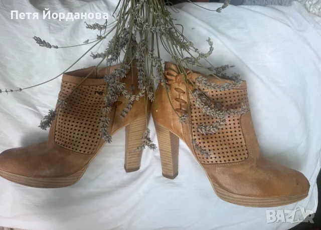 Италиански боти от естествена кожа, снимка 4 - Дамски боти - 55317320