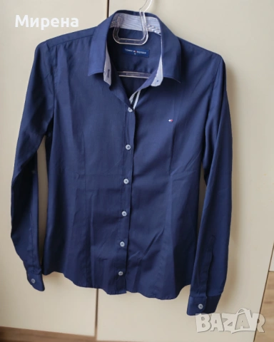 Тъмно синя риза Tommy Hilfiger, размер S
