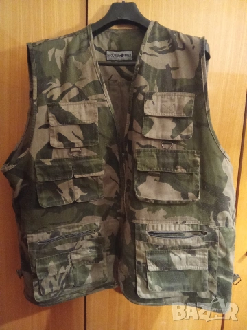 XXL 2XL Камуфлажен мъжки елек за лов и риболов ловен военен тактически