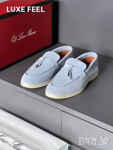 Loro Piana 💎 Естествен Велур , снимка 5 - Ежедневни обувки - 54392398