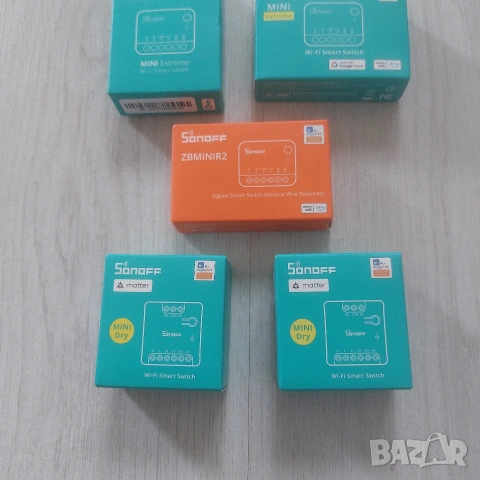 Sonoff Smart Switch Колекция: MINIR4 Matter, Zigbee ZBMINIR2, MINI Dry – Най-новите модели, снимка 2 - Друга електроника - 54510386