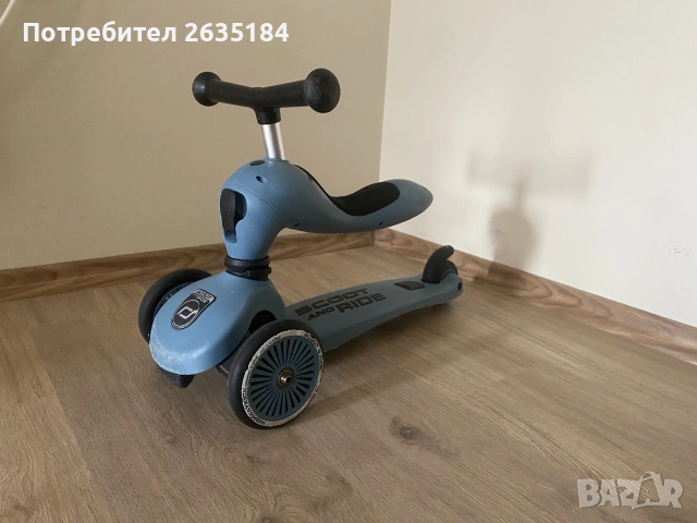 Детска тротинетка Scoot & Ride Highwaykuck 2 в 1, снимка 3 - Детски велосипеди, триколки и коли - 55188508