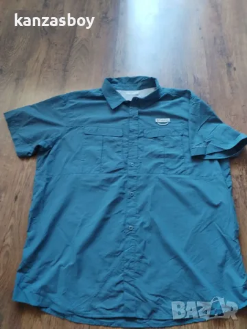 Columbia Men's Short Sleeve Shirt Cascades Explorer Short - МЪЖКА ТРЕКИНГ РИЗА като нова 2ХЛ, снимка 8 - Ризи - 55695122