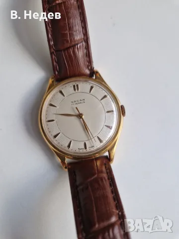 NACAR, 17 rubis, SWISS MADE - NOS! ТОП! Налична кутия!, снимка 3 - Мъжки - 55302447