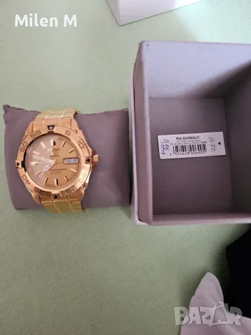 Мъжки часовник Seiko 5 Sports Automatic (SNZB26J1) – Златист, нов!, снимка 2 - Мъжки - 55629009