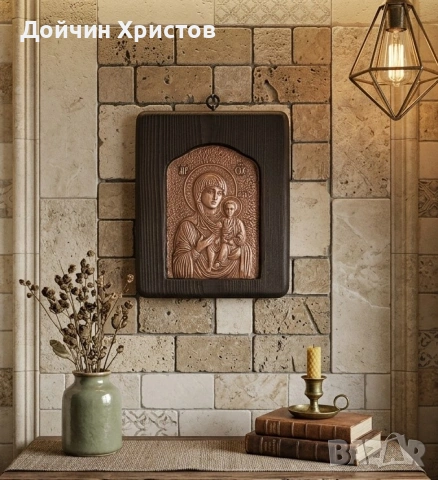 Богородица Одигитрия , снимка 2 - Икони - 54701435