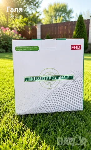 Безжична Wi-Fi смарт камера за видеонаблюдение – FHD 1080p, 360°, снимка 2 - Други - 55433804