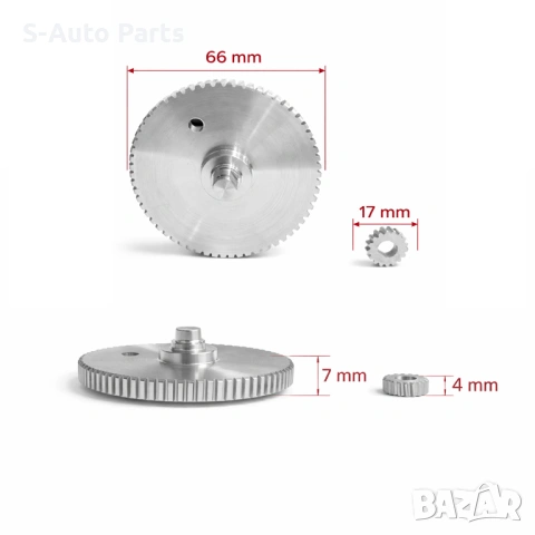 Зъбни колела за мотор на люк (шибидах) за Mercedes CLS W219 (2003-2010) 2038203142, снимка 2 - Части - 54192535