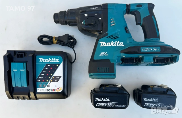 Makita DHR280 - Мощен безчетков перфоратор 2x18V 5.0Ah