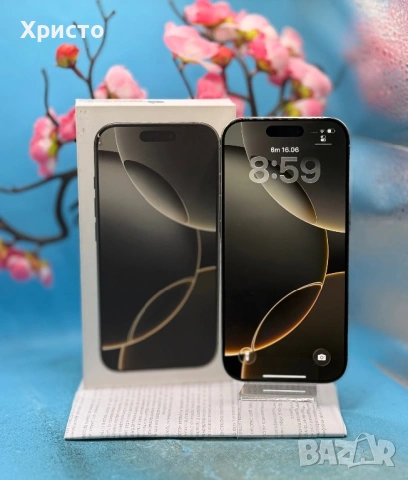 ГАРАНЦИОНЕН!!! Apple iPhone 16 Pro, 128GB, 5G, Natural Titanium  