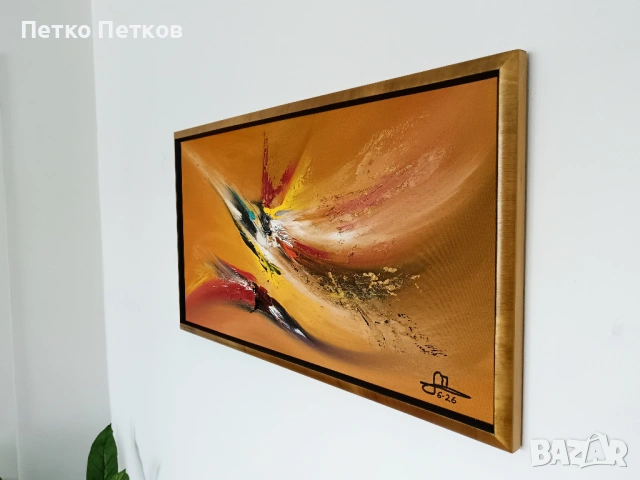 Абстрактна картина Flukt, снимка 3 - Картини - 54807791