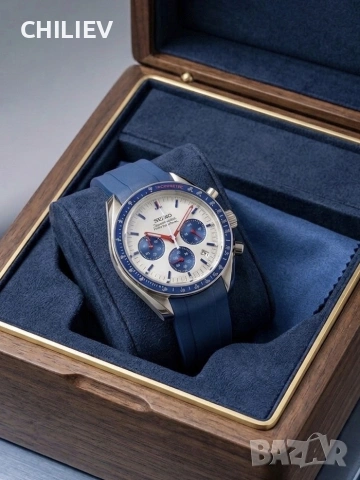 Seiko Speedmaster Mod - Нов, снимка 2 - Мъжки - 54267965