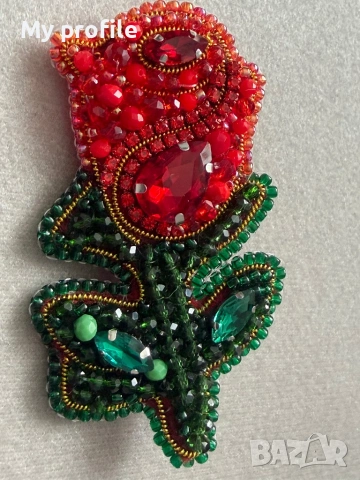 Невероятна Handmade брошка - Роза 