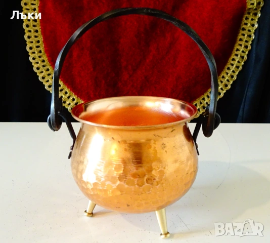 Медно менче 250 мл. , снимка 2 - Антикварни и старинни предмети - 53951926