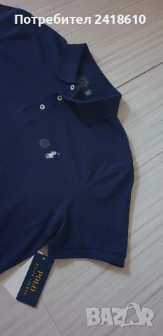 POLO Ralph Lauren Pique Cotton Custom Slim Fit Mens Size L НОВО! ОРИГИНАЛ! Мъжка Тениска!, снимка 8 - Тениски - 54873823