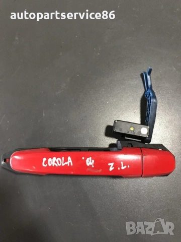 Външна дръжка предна лява врата червена за Toyota Corolla (2002-2006) 242305