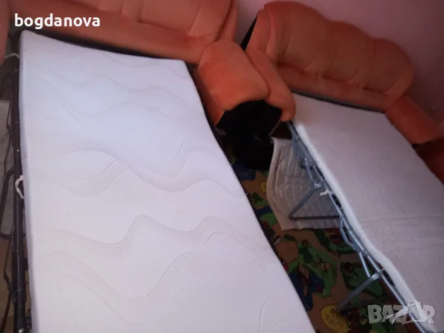 холна гарнитура с 2 разтегателни дивана и 2 табуретки , снимка 16 - Дивани и мека мебел - 55703128
