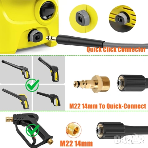 10М Гумен маркуч за водоструйка за Karcher K2-K7 248 бара, снимка 3 - Водни помпи - 54600721