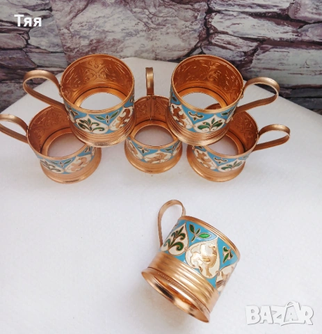 Руски подстакани , снимка 4 - Антикварни и старинни предмети - 54404215