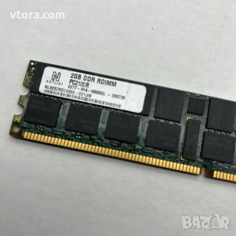 Памет Netlist 4GB (2x2GB) DDR PC2100R ECC NL9257RD12032-D21JIB, снимка 3 - RAM памет - 54118779