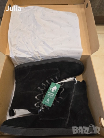 Ботуши Groundies Manchester M Leather Black нови (EU 46)