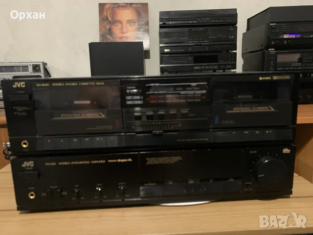 Стерео система JVC: Усилвател AX-220 Dynamic Super-A + Касетен дек TD-W