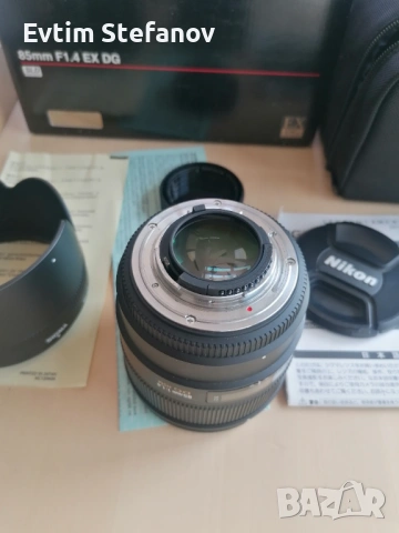Sigma 85mm f/1.4 EX DG HSM за Nikon F, снимка 5 - Обективи и филтри - 54379331