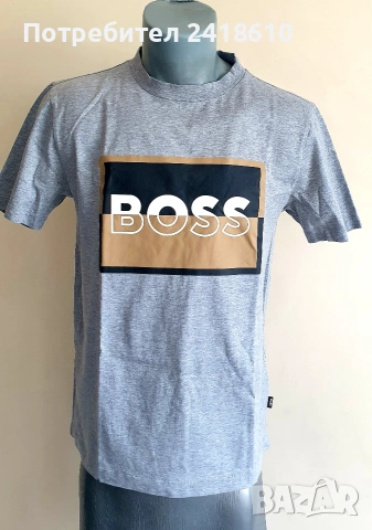 Hugo Boss Tessler 185  Mercerised  Cotton Slim Fit  Mens Size S ОРИГИНАЛ Мъжка Тениска!, снимка 9 - Тениски - 54398959