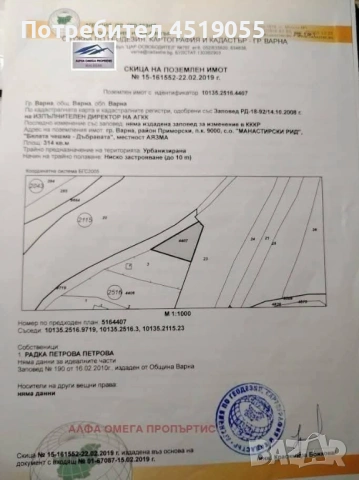 Продавам парцел в гр Варна 25 000 евро , снимка 4 - Други услуги - 54479074