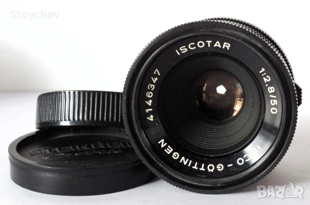 Обектив Isco Göttingen Iscotar 50mm f2.8, снимка 2 - Обективи и филтри - 54340573