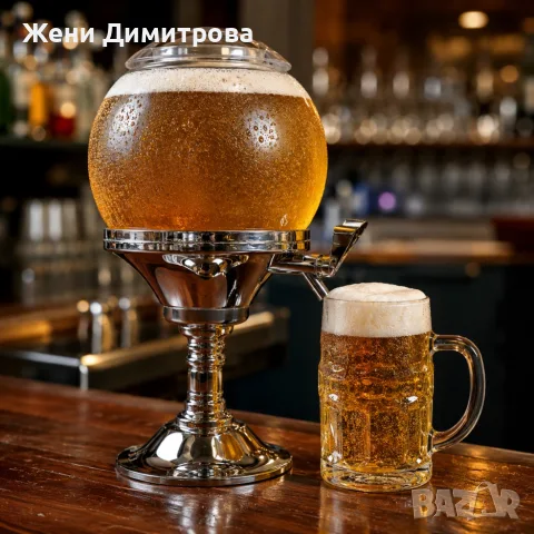 Парти диспенсър за напитки 3.5 л с отделение за лед и дозатор