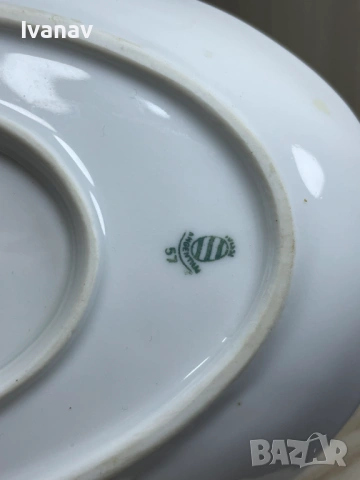 Suisse Langenthal порцеланова сосиера 1957г., снимка 5 - Антикварни и старинни предмети - 53983171